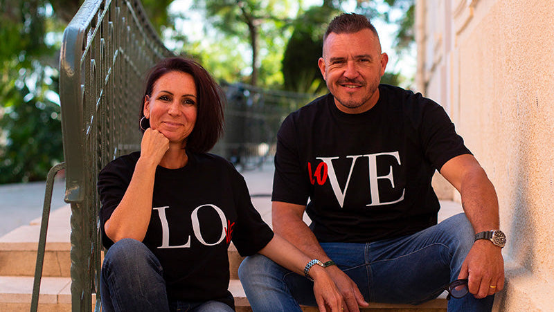 T-SHIRT LOVE - AUTHENTIC 100% Coton BIO